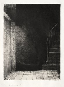 我看到一道闪光，又大又淡 作者 奥迪隆·雷顿（Odilon Redon）