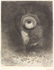 也许是在花丛中尝试的第一个幻象。 作者 奥迪隆·雷顿（Odilon Redon）