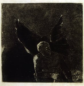 奥迪隆-雷东为波德莱尔的《恶之花》绘制的插图。1891. 作者 奥迪隆·雷顿（Odilon Redon）