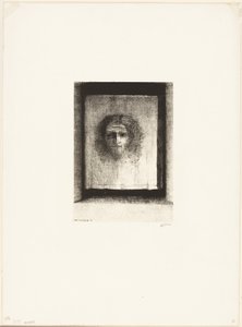 是面纱，是印记，第 1 版，共 6 版 作者 奥迪隆·雷顿（Odilon Redon）