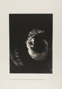 这是一个玫瑰花环的头骨...... 作者 奥迪隆·雷顿（Odilon Redon）