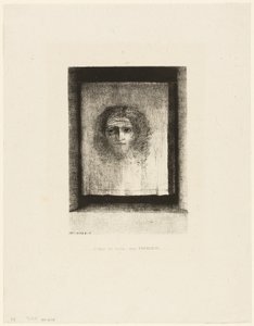 是面纱，是印记，第 1 版，共 6 版 作者 奥迪隆·雷顿（Odilon Redon）