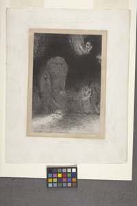 数次见天（贴花纸石版画） 作者 奥迪隆·雷顿（Odilon Redon）