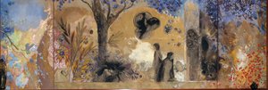 夜晚，1910-1911年。 作者 奥迪隆·雷顿（Odilon Redon）