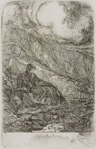 冥想 作者 奥迪隆·雷顿（Odilon Redon）