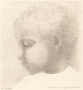 我的孩子 作者 奥迪隆·雷顿（Odilon Redon）
