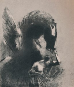 飞马俘虏，1889年，1946年。 作者 奥迪隆·雷顿（Odilon Redon）
