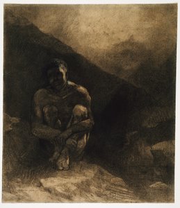 原始人 作者 奥迪隆·雷顿（Odilon Redon）