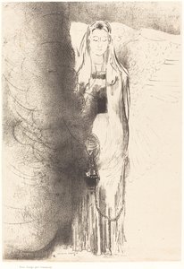 天使就拿着香炉 作者 奥迪隆·雷顿（Odilon Redon）