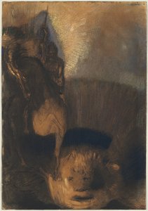 圣乔治和龙 作者 奥迪隆·雷顿（Odilon Redon）