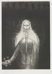 圣约翰启示录：他右手七颗星，1899年。 作者 奥迪隆·雷顿（Odilon Redon）