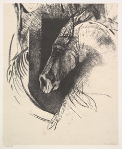 充电器，1894年。 作者 奥迪隆·雷顿（Odilon Redon）