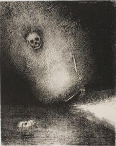 梦在死亡中终结，选自《陪审员 作者 奥迪隆·雷顿（Odilon Redon）