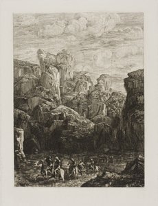 福特有骑士的风景 作者 奥迪隆·雷顿（Odilon Redon）