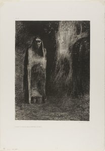 夜景中孤独的男人，选自《夜 作者 奥迪隆·雷顿（Odilon Redon）