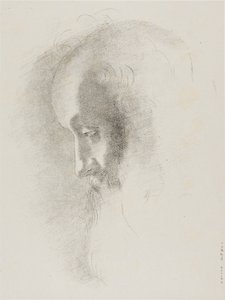 致老年》，第 1 版，共 6 页 作者 奥迪隆·雷顿（Odilon Redon）