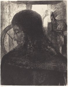 老骑士 作者 奥迪隆·雷顿（Odilon Redon）