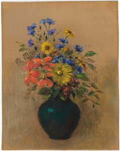 野花 作者 奥迪隆·雷顿（Odilon Redon）