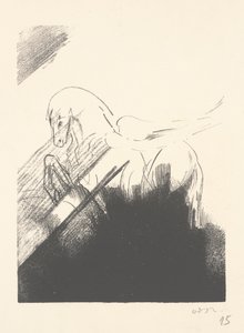 飞过的马 作者 奥迪隆·雷顿（Odilon Redon）