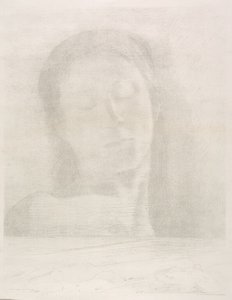 闭上眼睛 作者 奥迪隆·雷顿（Odilon Redon）