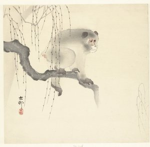 树枝上的猴子 作者 大原功臣