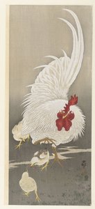 公鸡和三只小鸡 作者 大原功臣