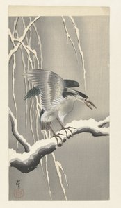 雪枝上的嘎嘎声 作者 大原功臣