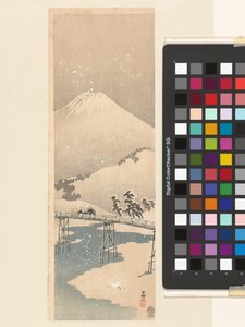 富士山雪景 作者 大原功臣