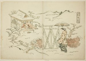 现代版的 "正所访小町"（Furyu Shosho kayoi Komachi）。 作者 奥村昌信