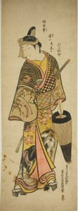 演员 Ichikawa Danjuro II 饰 Sukeroku 作者 奥村昌信