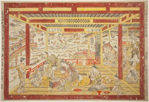 在两国桥附近享受傍晚的凉爽（两国桥 yusuzumi uki-e） 作者 奥村昌信