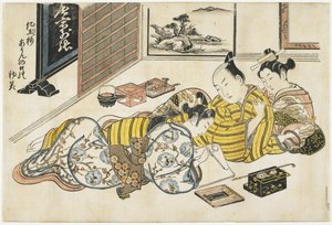 1741年至1744年，妓院里的新年聚会 作者 奥村昌信