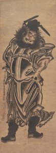 Shoki, the Demon-Queller, early 18th century., 18世纪初。 作者 奥村昌信