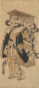 一个带着假发架的演员。 作者 奥村俊信