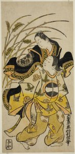 饰演贵族的市川梦之助和饰演贵妇的出岛大辅 作者 奥村俊信