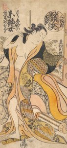 女人脱衣服。 作者 奥村俊信
