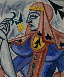 黑桃皇后（1913-1914） 作者 奥尔加·罗扎诺娃（Olga Rozanova）