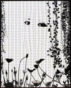 爱情方程式 , 2018 （木板上的蜜蜡照片转印） 作者 