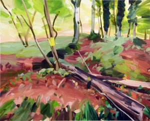Forêt25，2017（压克力布面） 作者 奥利维尔·莫雷尔（Olivier Morel）