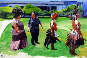 新世界，2011 年（丙烯酸画布） 作者 奥利维尔·莫雷尔（Olivier Morel）