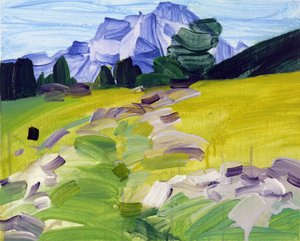 Leukerbad 36，2017（丙烯酸画布） 作者 奥利维尔·莫雷尔（Olivier Morel）