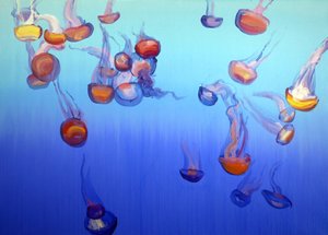 Méduses 4，2012 年（丙烯酸画布） 作者 奥利维尔·莫雷尔（Olivier Morel）