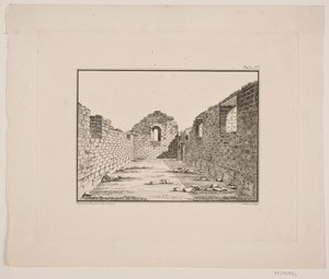 格陵兰的教堂废墟。插图为 W.A.Graah.格陵兰东海岸考察之旅 作者 瓦格拉