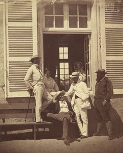 路易斯-罗伯特的一些朋友，约1860年。