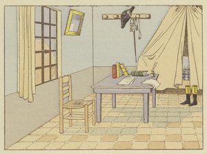 1785年，拿破仑在瓦朗斯中尉，在黎明前升起 作者 Onfray de Breville工作