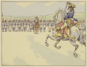 拿破仑答应了他的士兵胜利，他信守诺言 作者 Onfray de Breville工作