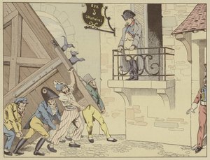 1815年3月7日，格勒诺布尔市从厄尔巴岛流放回来后向拿破仑敞开大门 作者 Onfray de Breville工作