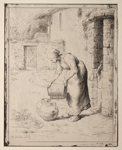 一位正在倒桶的妇女 作者 奥拉齐奥（Orazio Borgianni）