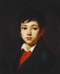 亚历山大·切利雪夫的肖像，1808年 作者 奥雷斯特·阿达莫维奇·基普伦斯基