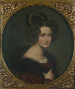 奥林匹亚龙美（Olympiad Ryumina）肖像，1826年 作者 奥雷斯特·阿达莫维奇·基普伦斯基